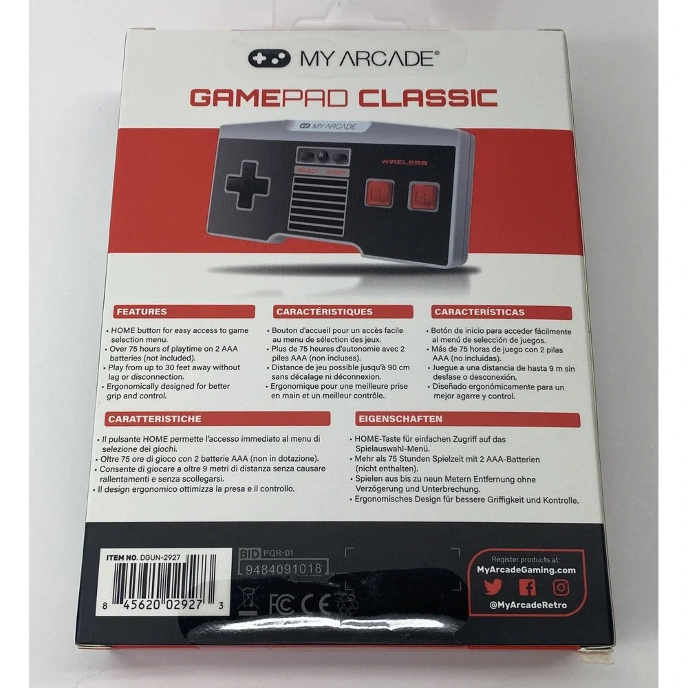 My‎ Arcade GamePad Classic Wireless Controller for NES Classic Edition Brand New